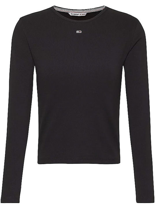 Damen Sport Bluse Langärmelig Schwarz