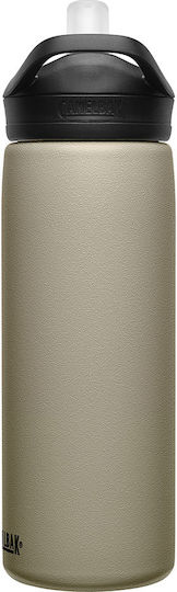 Camelbak Eddy+ Stainless Steel Thermos Bottle BPA Free 600ml Beige With Straw And Loop