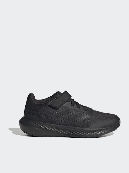 Runfalcon 3.0 El K Kids Sports Shoes Running with Hoop & Loop Closure Black
