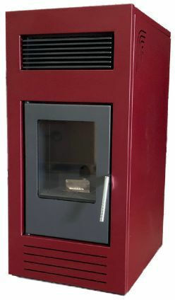 Mytherm Angela TA Σόμπα Pellet Αερόθερμη / Αεραγωγών 10kW Μπορντό