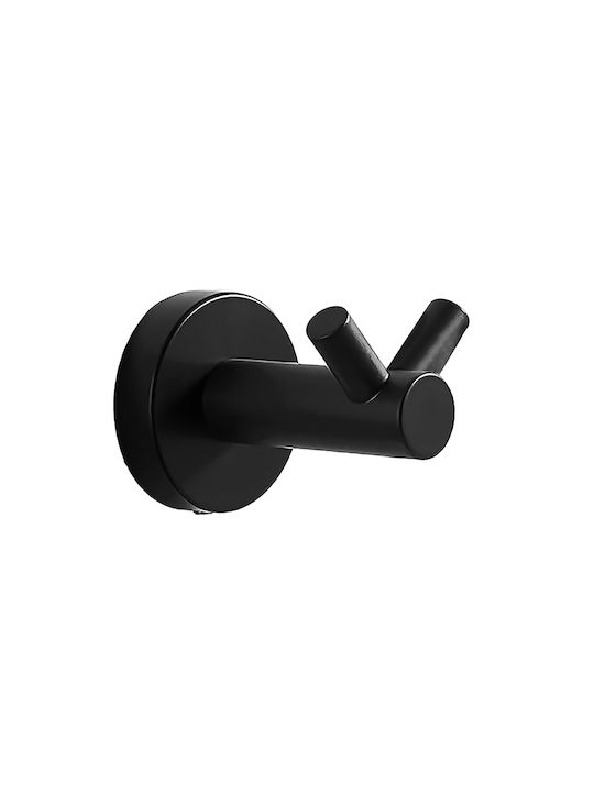 Interflex BA-54944 187547 Cârlig de Baie Dublu Negru
