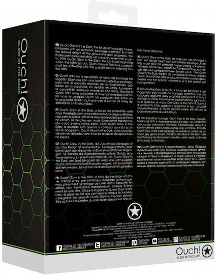 Shots Ouch! Glow In The Dark Σετ για Δέσιμο σε Πόρτα Kit σε Μαύρο Χρώμα