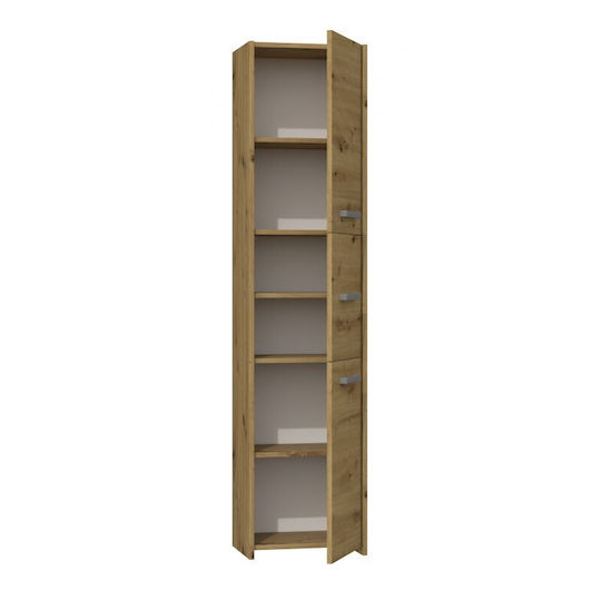 Topeshop S43 Artisan Dulap Coloană Pentru Baie Pardoseală M40xB30xY170cm Maro