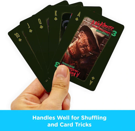 Aquarius Nightmare on Elm Street Freddy Collectible Playing Cards Laminated for Poker