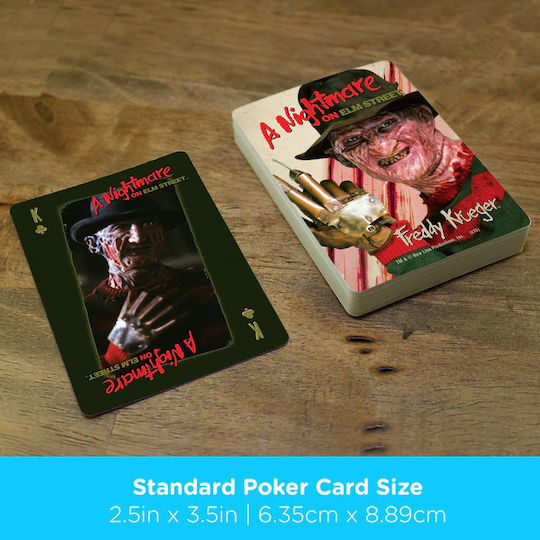 Aquarius Nightmare on Elm Street Freddy Collectible Playing Cards Laminated for Poker