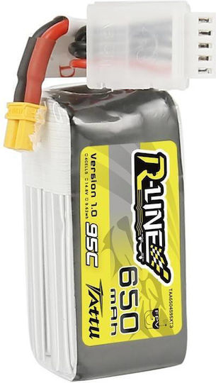 Tattu R-Line Li-Po Batterie 14.8V 650mAh 95C 4S XT30 Für Drohne