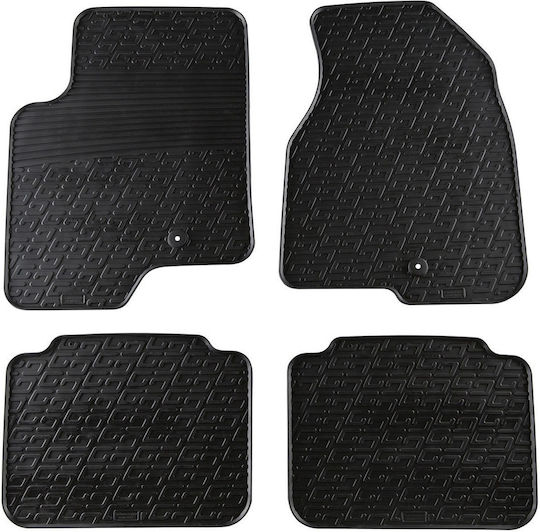 Gledring Set Front and Back Car Mats 4 Pieces for Opel Antara 2006-2015 Black