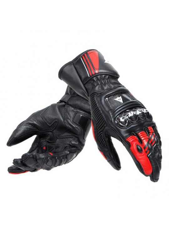 Dainese Druid 4 Ανδρικά Γάντια Μηχανής Δερμάτινα 4 Εποχών Black/lava Red/White
