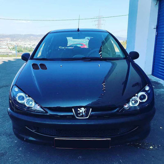 Μπροστινά Φανάρια Angel Eyes για Peugeot 206 1998-2003 2τμχ