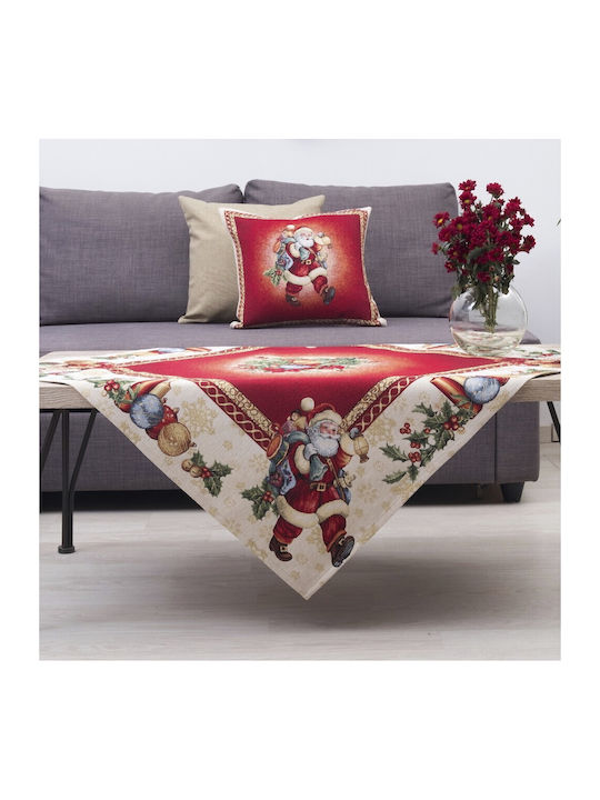 Ornament de Crăciun Față de masă Cărpă Material textil Roșu M100xL35cm 1buc