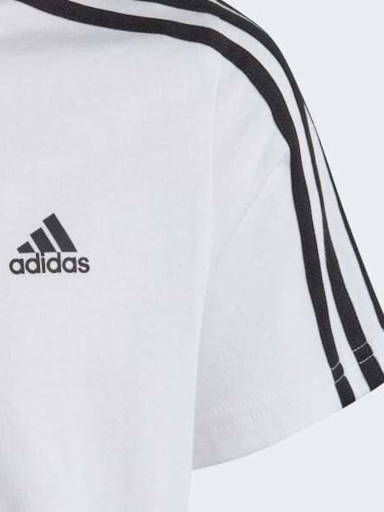 Kids' T-shirt White Essentials 3-Stripes