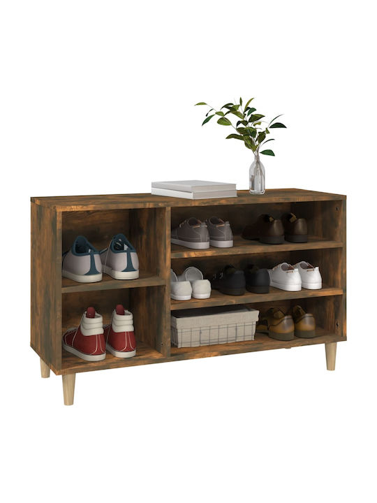 Дървен Обувна рафт с 5 рафта Oak Д102xШ36xВ60см