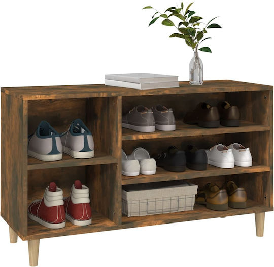 vidaXL Holz Offene Schuhorganisator M102xP36xH60cm