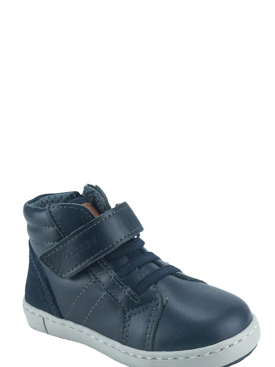 Scarpy Kids Leather Boots Blue