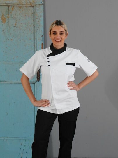 Tips Tips Chef Short Sleeve Blouse White