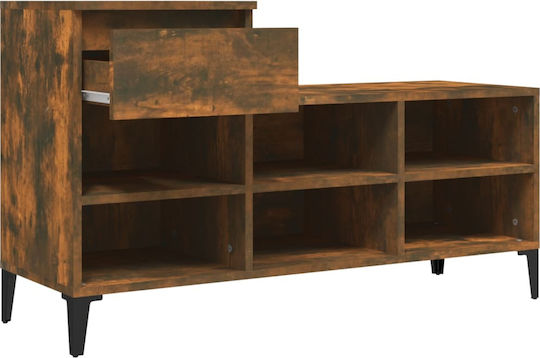 Suport pentru pantofi cu 6 Rafturi Oak L102xW36xH60cm