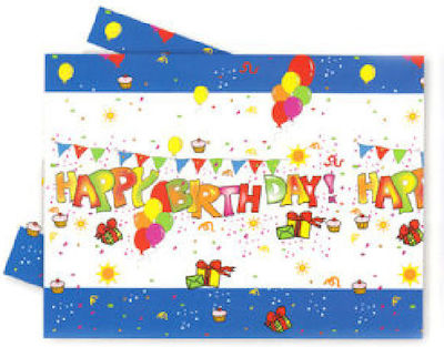 Procos Τăviță de petrecere Plastic Happy Birthday Multicolor 180cmx120cm 07258