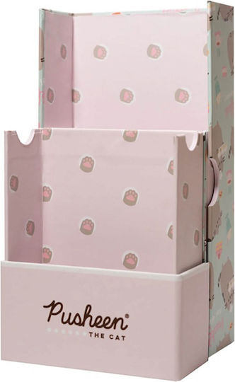 Paper Pencil Holder Pusheen Rose 3pcs 9.5x4x22.5cm