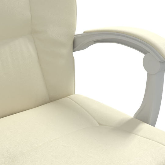 vidaXL vidaXL Office Chair with Adjustable Beige Arms
