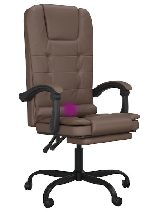 vidaXL vidaXL Bürostuhl mit Massagebraun