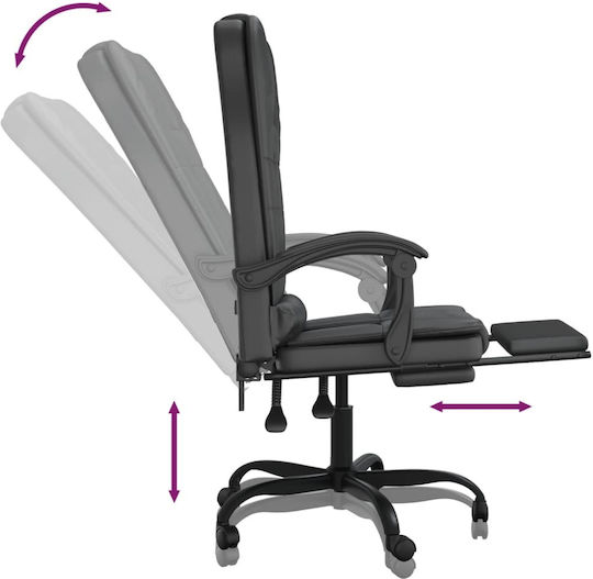 vidaXL vidaXL Bürostuhl Friseurwaschbecken Schwarz