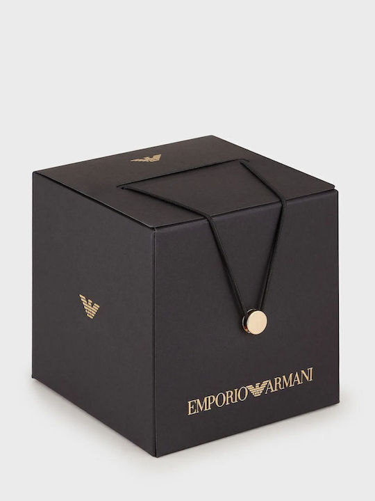 Emporio Armani Χειμερινό Γυναικείο Νυχτικό με String Μαύρο