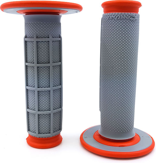 Renthal Mânere motocicletă Diamond Waffle Dual Compound în culoarea Gri