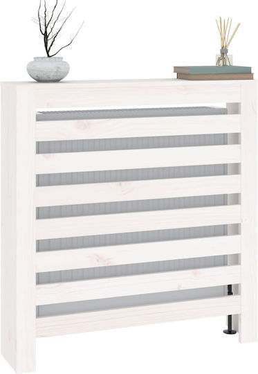vidaXL vidaXL Radiator Cover from Solid Wood White 79.5x19x84cm