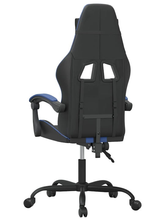 vidaXL 3143818 Scaun Gaming Din piele ecologică Negru/Albastru