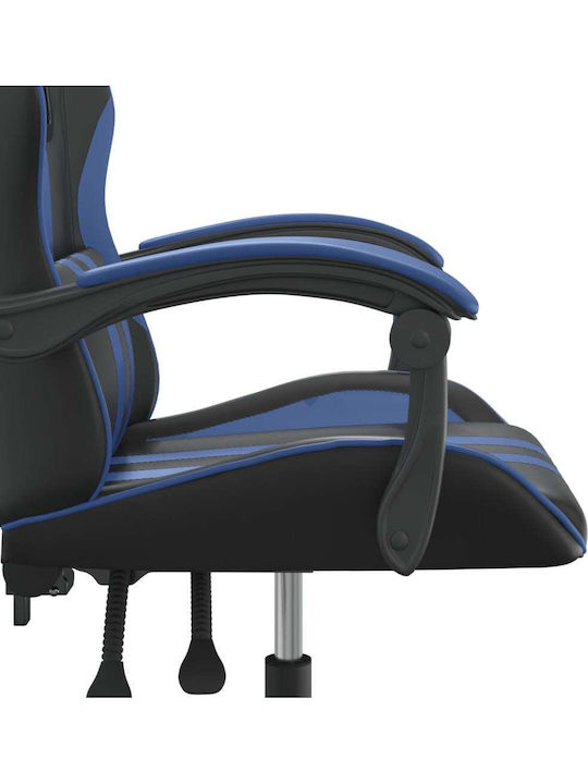 vidaXL 3143818 Scaun Gaming Din piele ecologică Negru/Albastru