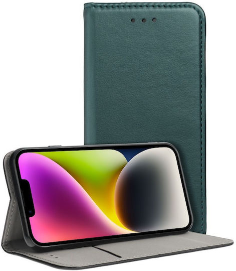 Smart Magneto Book Synthetic Leather Dark Green (OPPO A57, A77)