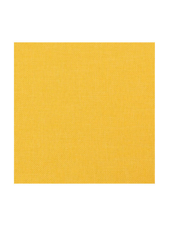 Fabric Upholstered Yellow Light Footstool 60x50x41cm