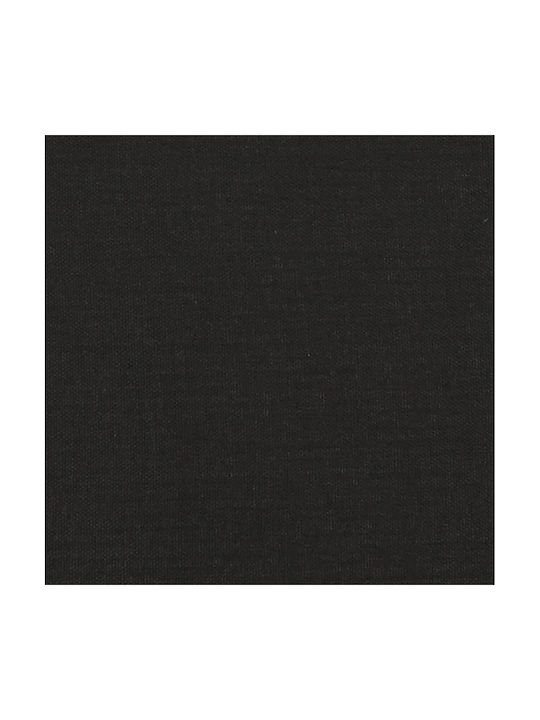 Fabric Upholstered Black Footstool 60x50x41cm