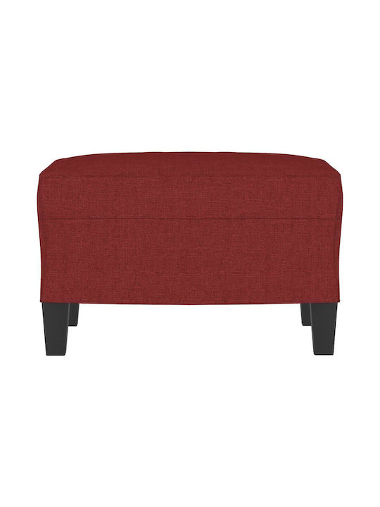 Stofffußhocker Rot 60x50x41cm