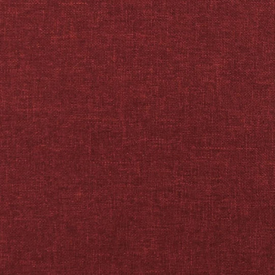 Stofffußhocker Rot 60x50x41cm