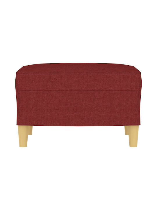 Stoff Fußhocker Rot 60x50x41cm