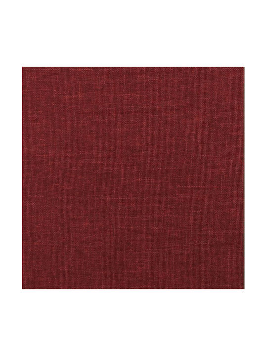 Stoff Fußhocker Rot 60x50x41cm