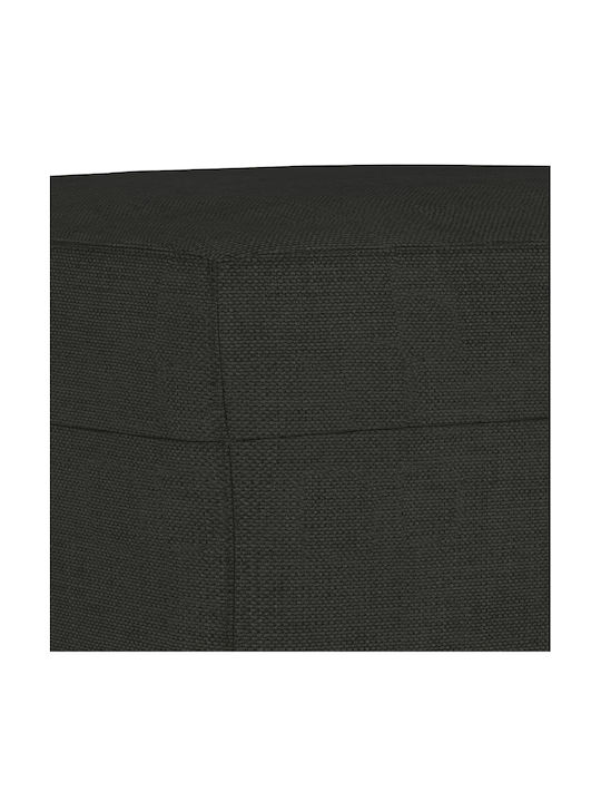 Stoff Fußhocker Schwarz 60x50x41cm