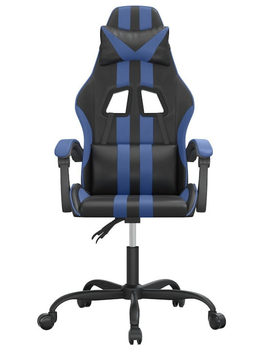 vidaXL 349519 Scaun Gaming Din piele ecologică Negru/Albastru