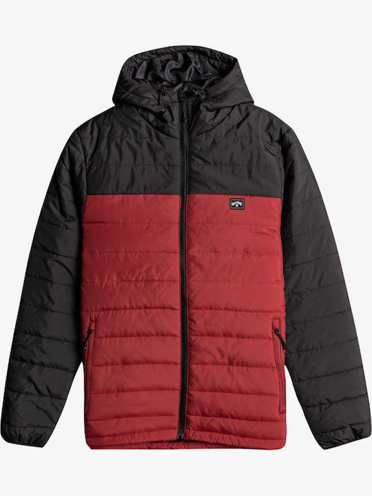 Surf Check Χειμωνιάτικο Μπουφάν Puffer Μπορντό