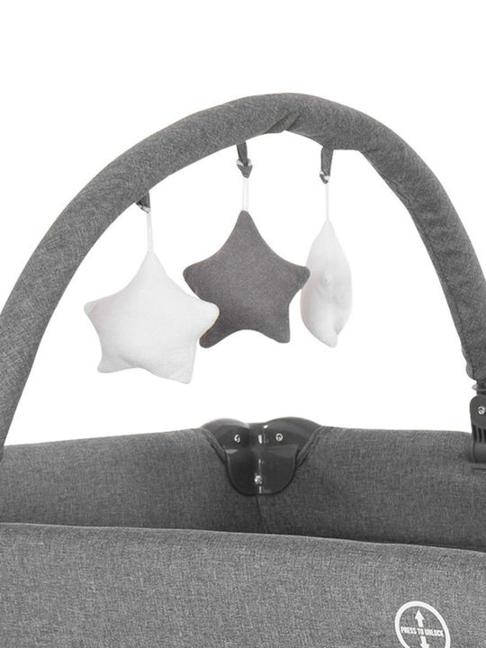 Lorelli Noemi Plus Playpen 2 Levels with Changing Table & Mattress Rose Velvet 127x69cm