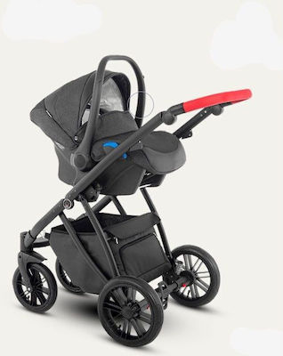 Camarelo Zeo 3 in 1 Verstellbar 3 in 1 Baby Kinderwagen Geeignet für Neugeborene Gray