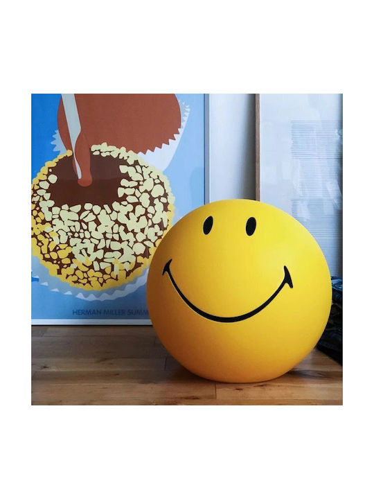Mr Maria Led Παιδικό Διακοσμητικό Φωτιστικό Smiley XL Κίτρινο 45x45x40εκ.