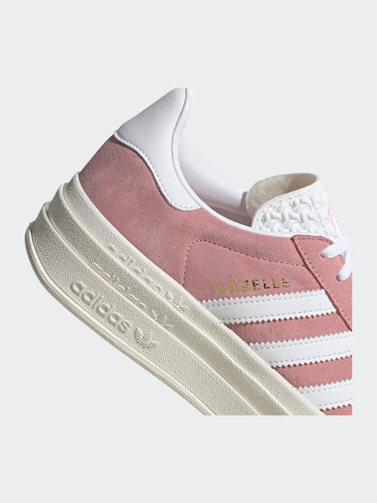 Gazelle Bold Γυναικεία Flatforms Sneakers Super Pop / Cloud White / Core White