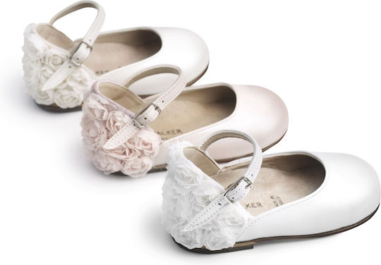 Babywalker Christening Leather Pink Pumps