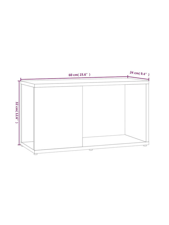TV-Ständer Rauch Eiche M60xT24xH32cm