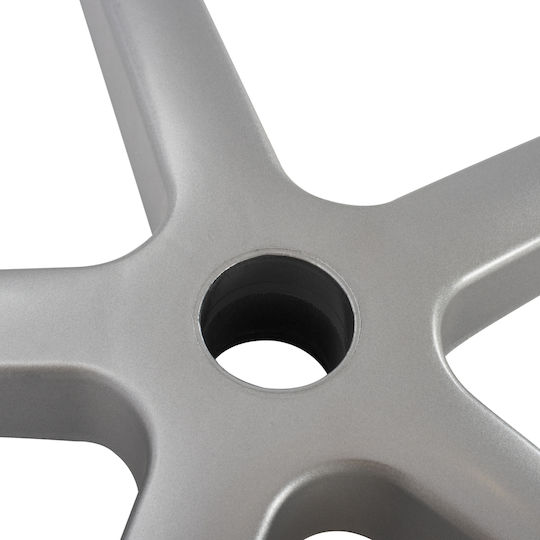HomeMarkt Star for Office Chair Polypropylene 70x70cm Silver-Black