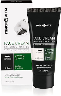 Macrovita Face & Body Care For Men Skin Care Set for Cleaning Body Cleaning & Moisturizing with Deodorant , Bubble Bath & Face Cream