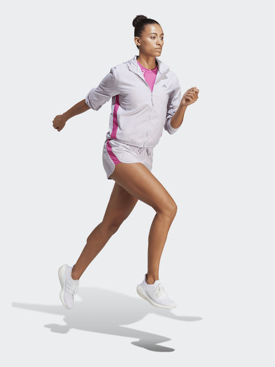 Run It Γυναικείο Μπουφάν Running Αντιανεμικό Ασημί
