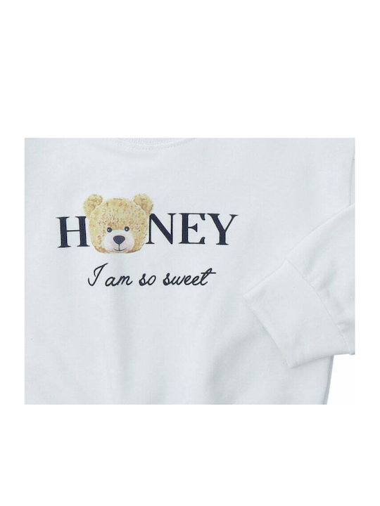 Funky Kids Sweatshirt White Honey